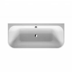 Duravit Happy D.2 Plus Back-To-Wall Bathtub 1800x800mm With Graphite Integrated Panel