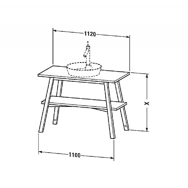 Duravit Cape Cod Floor-Standing Vanity Unit Vintage Oak 4 Duravit Cape Cod Floor-Standing Vanity Unit Vintage Oak - Image 2