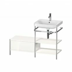 Duravit Happy D.2 Plus C-Shaped Stand Set With Drawer And Shelves 1200x490mm