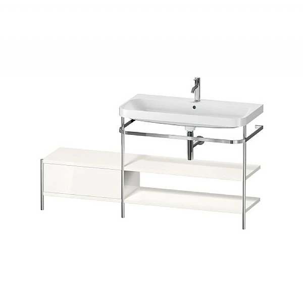 Duravit Happy D.2 Plus C-Shaped Stand Set With Drawer And Shelves 1600x490mm 3 Duravit Happy D.2 Plus C-Shaped Stand Set With Drawer And Shelves 1600x490mm