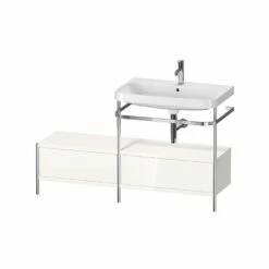 Duravit Happy D.2 Plus C-Shaped Stand Set With Two Drawers 1400x490mm