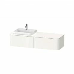Duravit Happy D.2 Plus Console Vanity Unit With Two Pull-Out Compartments For Counter Basin 1600x550mm