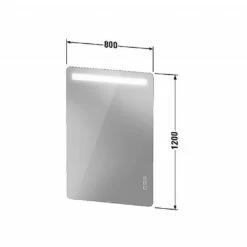 Duravit Luv LED Mirror 800x1200mm -UK Bathroom Products Sales Store zzcDUR010LU9668000000000 4