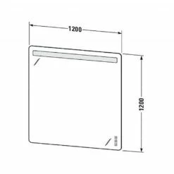 Duravit Luv LED Mirror 1200x1200mm -UK Bathroom Products Sales Store zzcDUR010LU9669000000000 4