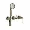 Gessi Venti20 Wall-Mounted Three Piece Shower Mixer With Diverter And Additional Outlet 1 Gessi Venti20 Wall-Mounted Three Piece Shower Mixer With Diverter And Additional Outlet -UK Bathroom Products Sales Store zzcGES01065036720