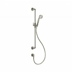 Gessi Venti20 Curved Sliding Rail With Handshower, Hose And Water Outlet
