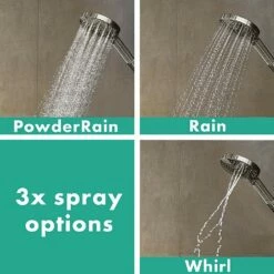 Hansgrohe Raindance Select S Hand Shower 120mm 3jet PowderRain -UK Bathroom Products Sales Store zzcHAN02026014000 2