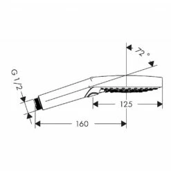 Hansgrohe Raindance Select S Hand Shower 120mm 3jet PowderRain -UK Bathroom Products Sales Store zzcHAN02026014000 4