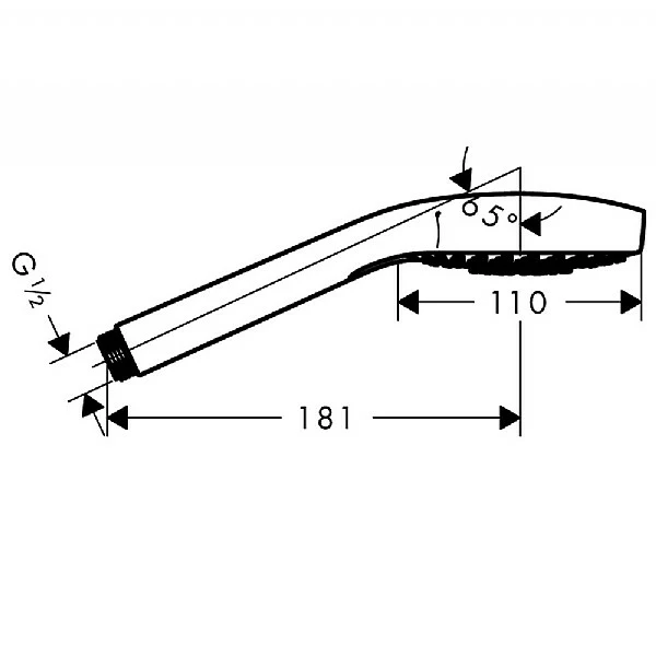 Hansgrohe Croma Select S Round Multi Hand Shower 4 Hansgrohe Croma Select S Round Multi Hand Shower - Image 2
