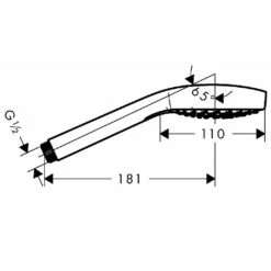 Hansgrohe Croma Select E Vario Hand Shower 5 Hansgrohe Croma Select E Vario Hand Shower -UK Bathroom Products Sales Store zzcHAN02026812400 4