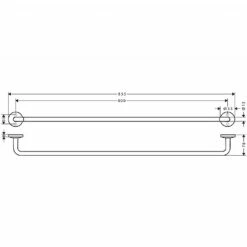 AXOR Universal Circular Towel Rail 800mm 5 AXOR Universal Circular Towel Rail 800mm -UK Bathroom Products Sales Store zzcHAN02042880000 4